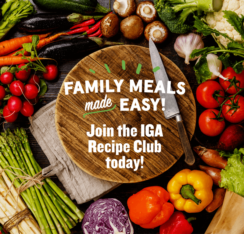 Join the IGA Recipe Club!